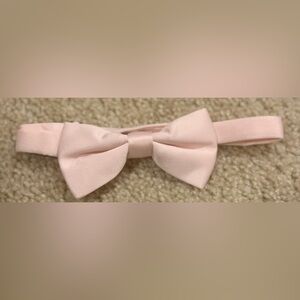 Vesuvio Napoli BOY'S BOWTIE Solid PINK Color Youth Bow Tie